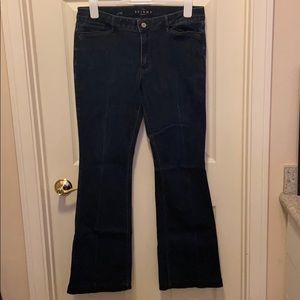White House black market skinny flare jeans